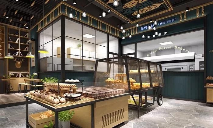 最新豪華蛋糕店設計裝飾效果圖片