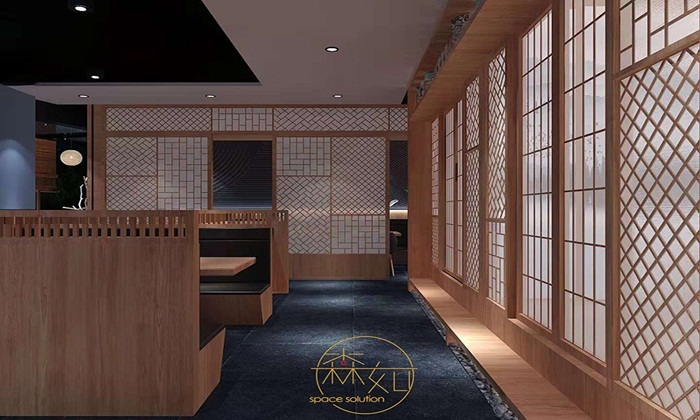 休閑自助餐廳裝飾設計效果圖